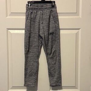 Nike Kids Heather Gray Joggers small dri fit